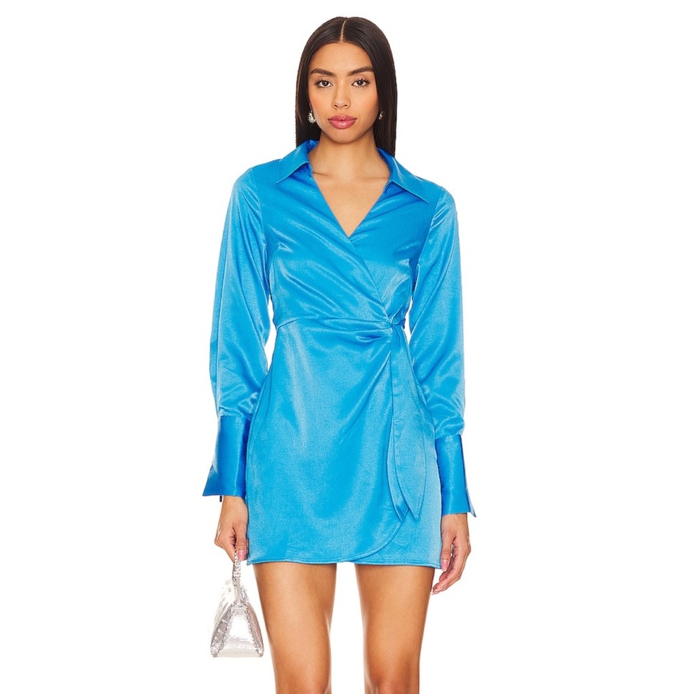 Seaside Mini Dress in Cerulean - Line & Dot - NWT Size Small
